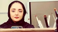 سلفی نرگس محمدی در آینه با چهره جدید + عکس