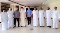 علی کریمی در بین عرب ها + عکس