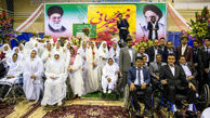 جشن ازدواج بیست و دو زوج کم توان جسمی