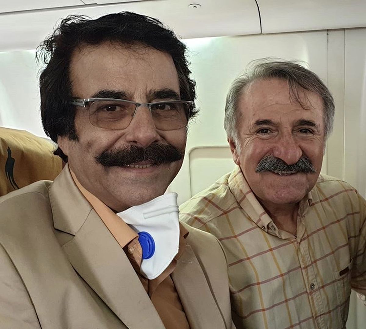 مهران رجبی در کنار اسطوره صدای ایران + عکس