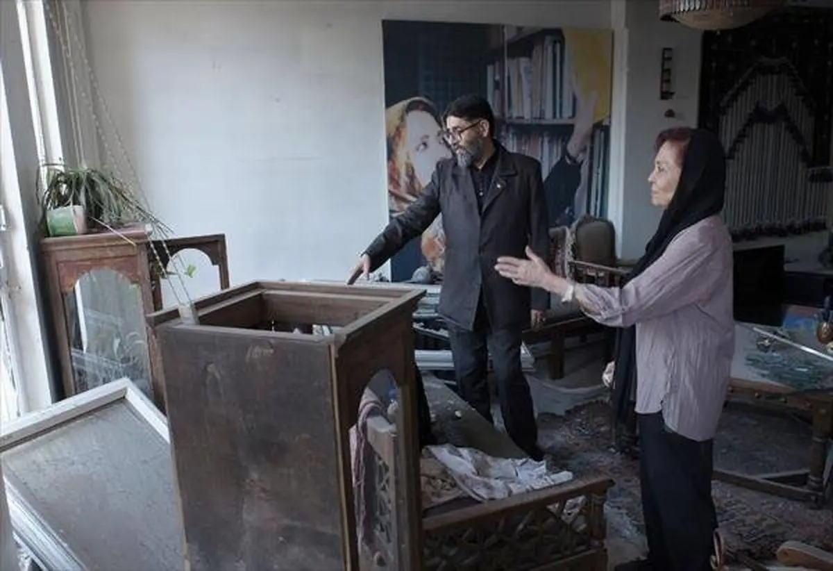 پیگیری وضعیت خسارت وارده جنگ به منزل هنرمندان 
