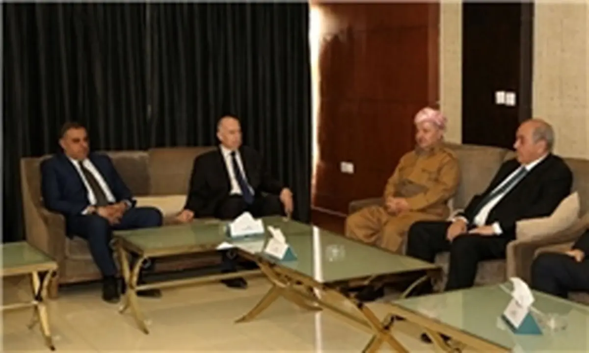 نشست «بارزانی» با معاونان رئیس‌جمهور عراق
