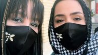 بهنوش بختیاری و دستیارش + عکس