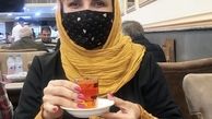 چایی خوردن‌ فریبا کوثری با ماسک + عکس
