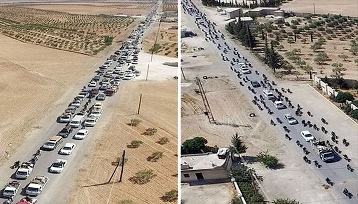 استفادۀ داعش از سپر انسانی+تصاویر