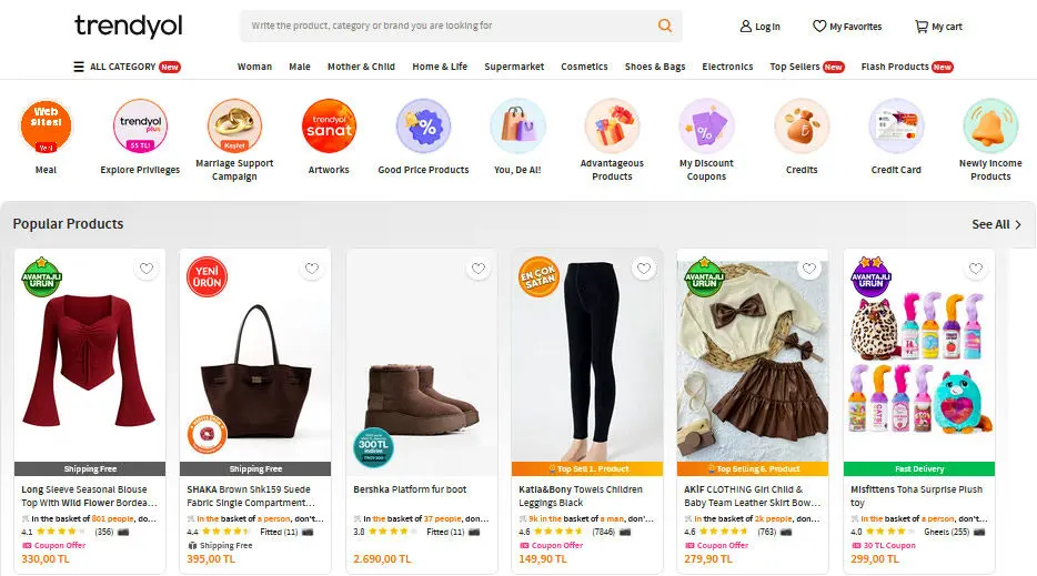 خرید از آنلاین شاپ ترکیه