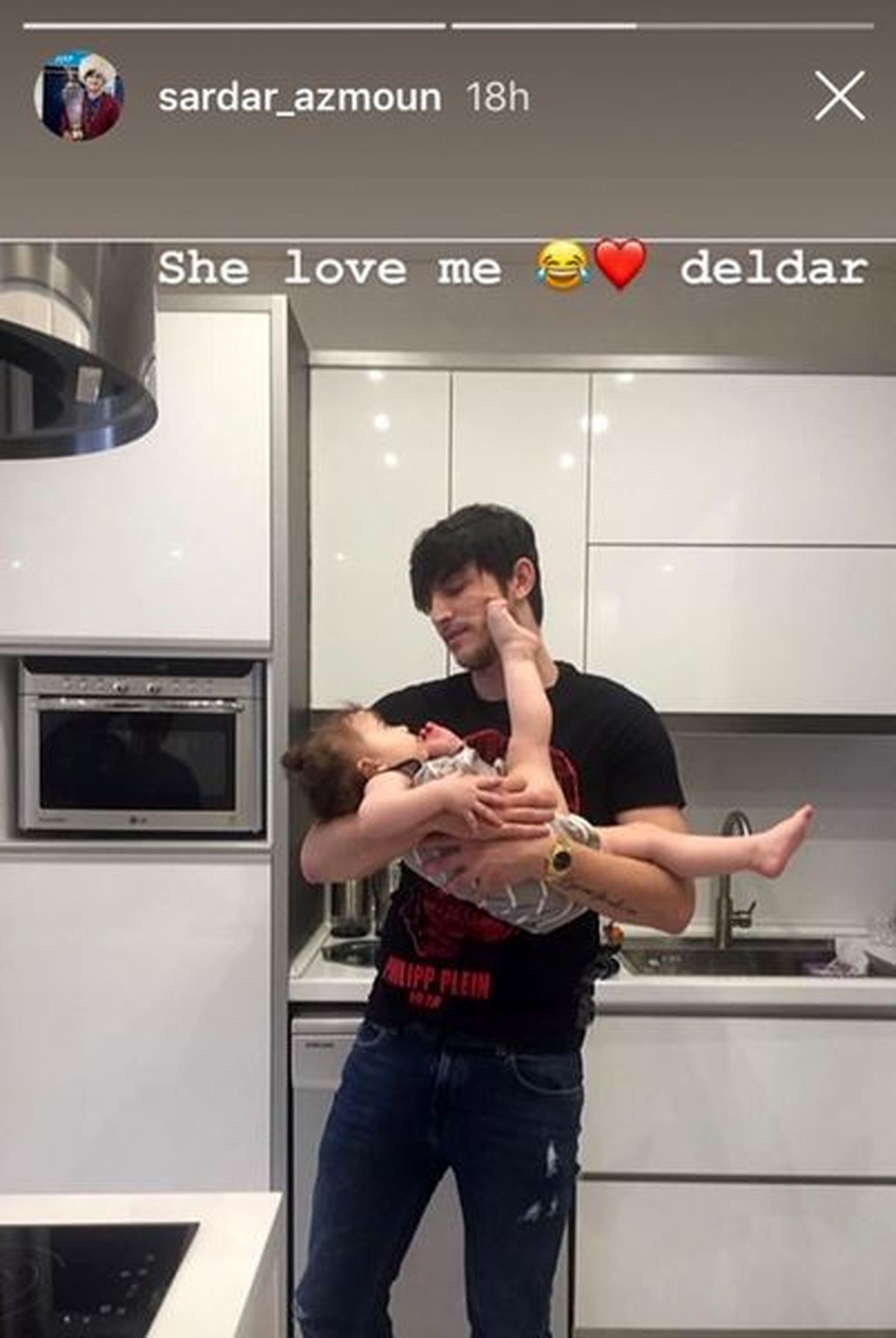 سردار آزمون و دلدارش + عکس 