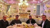 ضیافت شام مجلل پوریا پورسرخ و دوستانش + عکس