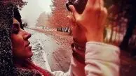 عکاسی حرفه ای خانم بازیگر در پاییز