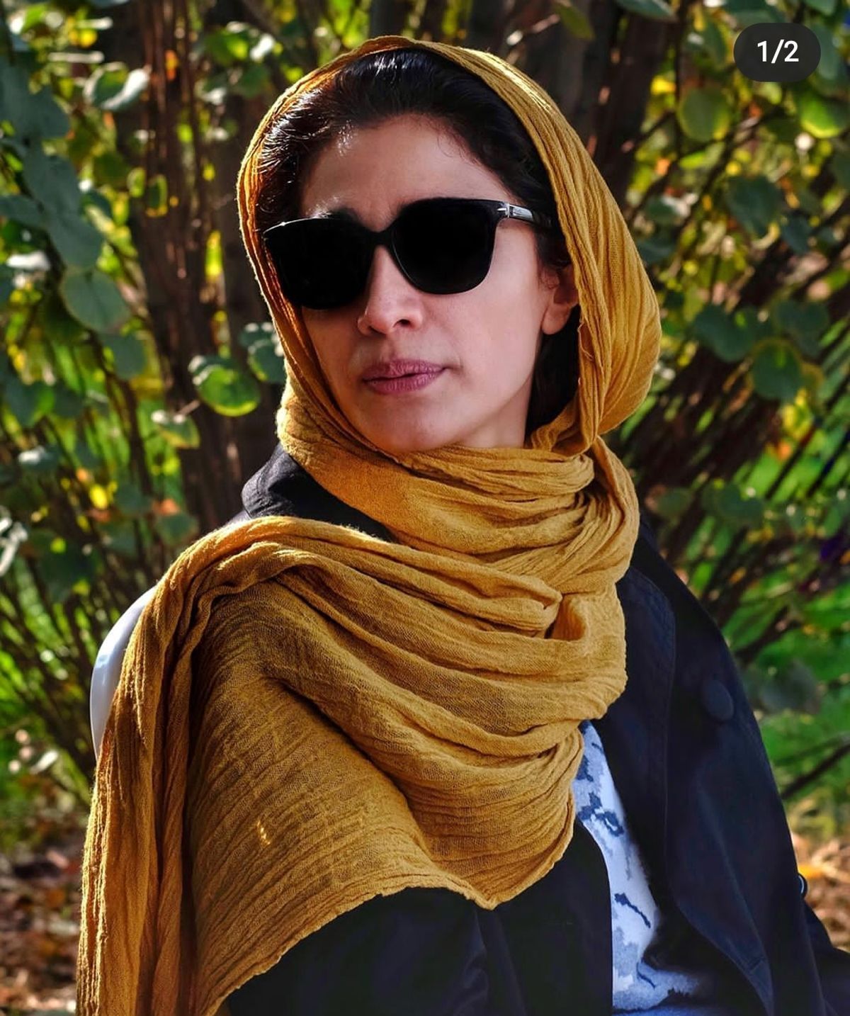مینا ساداتی و عکس زیبای پاییزیاش