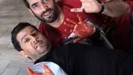 چاقو خوردن حامد بهداد در دل + عکس