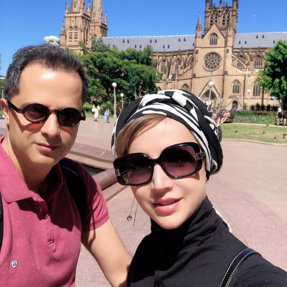 تیپ شبنم قلی خانی و همسرش در استرالیا
