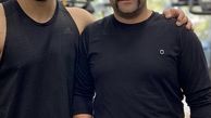 علی هاشمی و‌مربی بدنسازیش + عکس