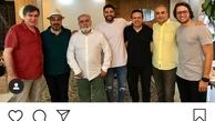عکس زانیار خسروی در کنار  بزرگمرد طنز سینما ایران