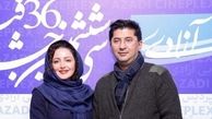 شیلا خداداد و همسرش در اکران مردمی فیلمی با بازی مهناز افشار/ عکس