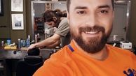 آرایشگاه خصوصی بابک‌ جهانبخش و‌ پسرش + عکس
