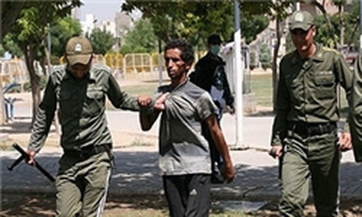 دستگیری معتادان کارتن‌خواب