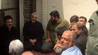 حاج قاسم در منزل مرحوم سردار ناظری/ عکس