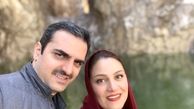 شبنم مقدیمی و همسرش + عکس