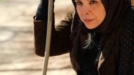 گریم خاص خانم بازیگر برای سالخوردگی!+عکس