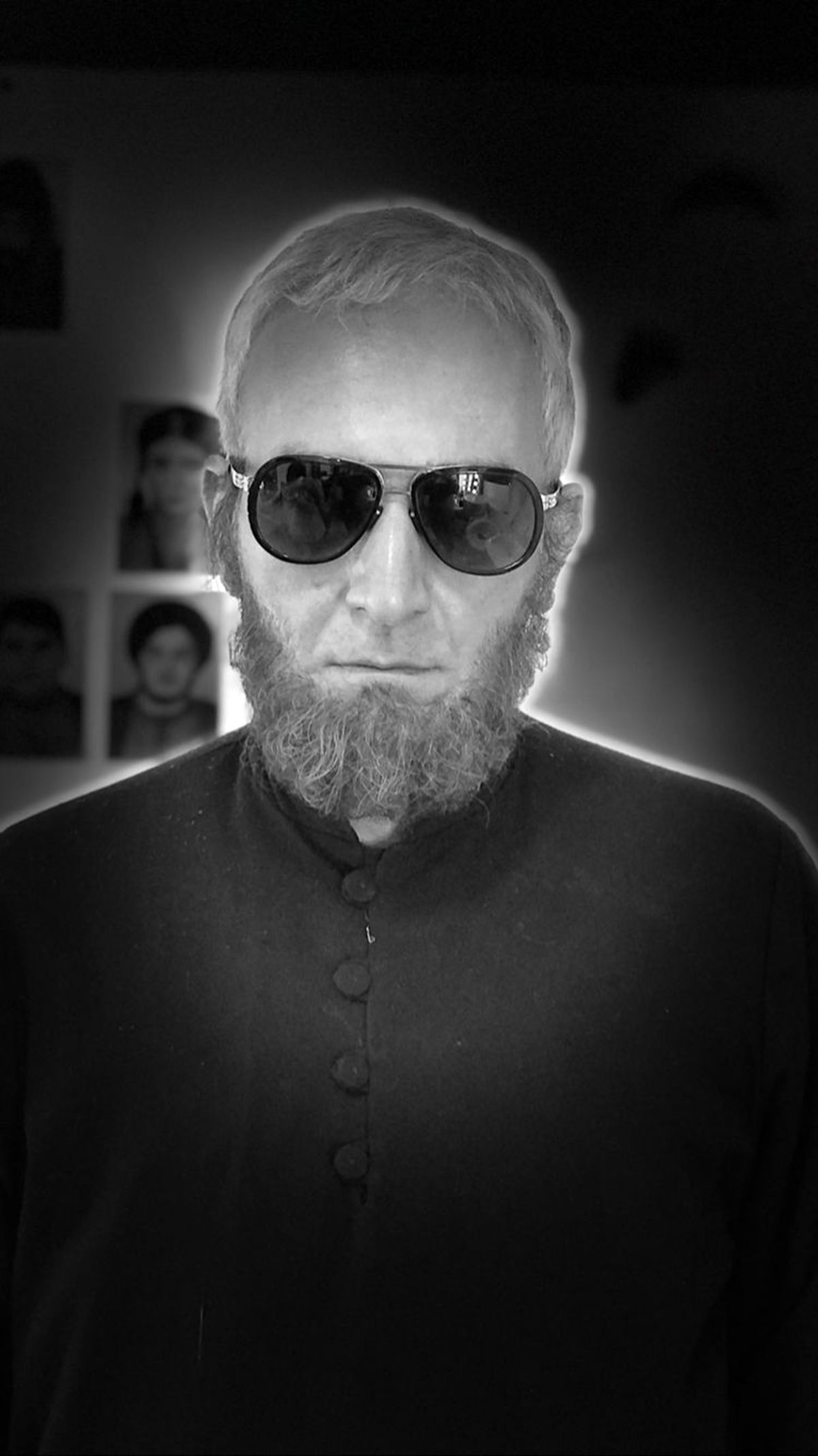 گریم عجیب بیژن بنفشه خواه + عکس