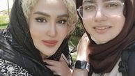 زهره فکور صبور در کنار دوست جوانش + عکس