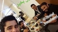 شب نشینی یوسف تیموری با دوستانش + عکس