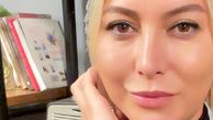 سلفی فریبا نادری با موهای بلوندش + عکس
