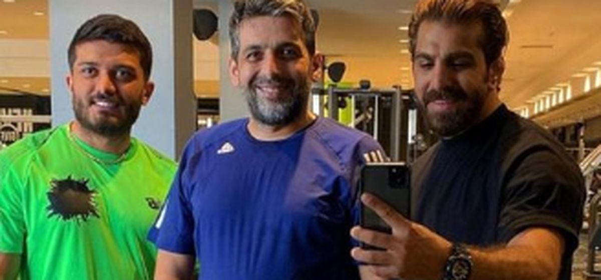 تیپ ورزشکاری حمید گودرزی در باشگاه + عکس