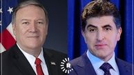گفت‌وگوی تلفنی بارزانی و پمپئو