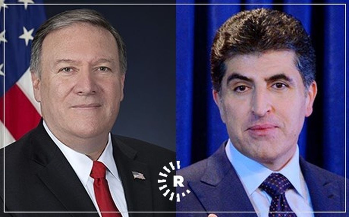 گفت‌وگوی تلفنی بارزانی و پمپئو