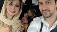 سلفی خانوادگی شاهرخ استخری در ماشین + عکس
