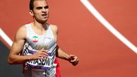 قاسمی نقره ۲۰۰ متر را گرفت
