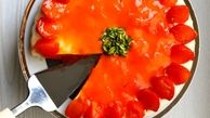 طرز تهیه چیز کیک خرمالو خوشمزه به روش مجلسی