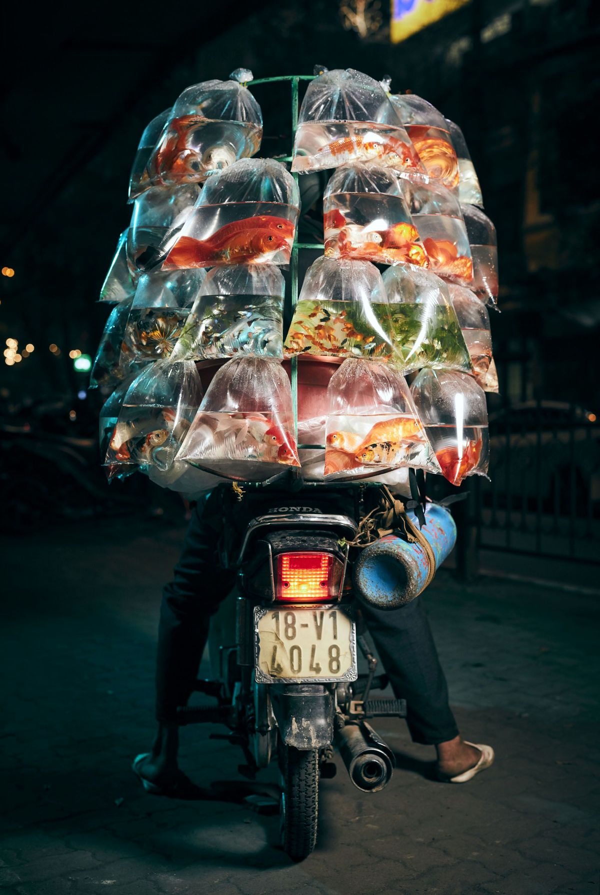 
تصویری جالب از یک ماهی فروش +عکس
