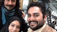 زهرا اویسی در پشت صحنه تلاطم+عکس