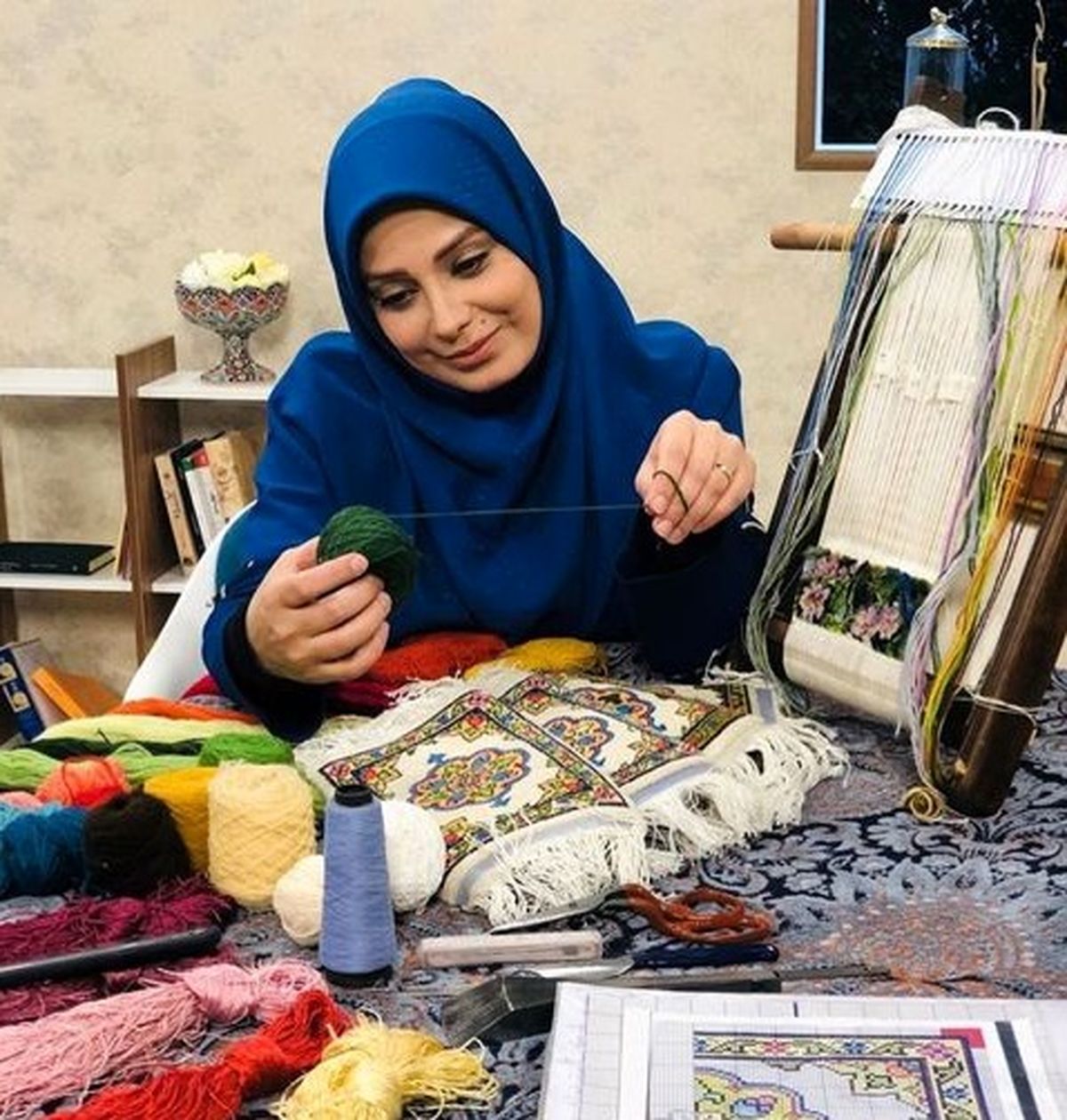 هنرنمایی صبا راد در برنامه تلویزیونی+عکس