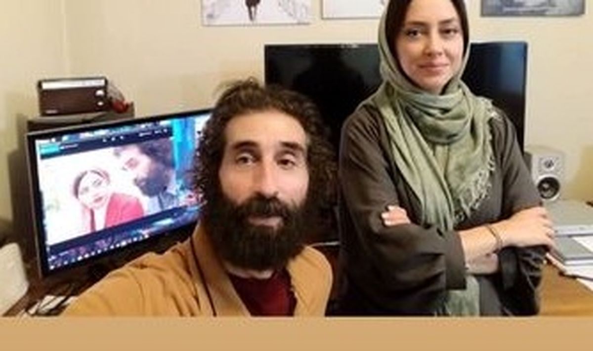 عکس بهاره کیان افشار با آقای شاعر فوت شده +عکس