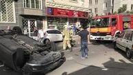 واژگونی سراتو پس از تصادف با پراید + تصاویر