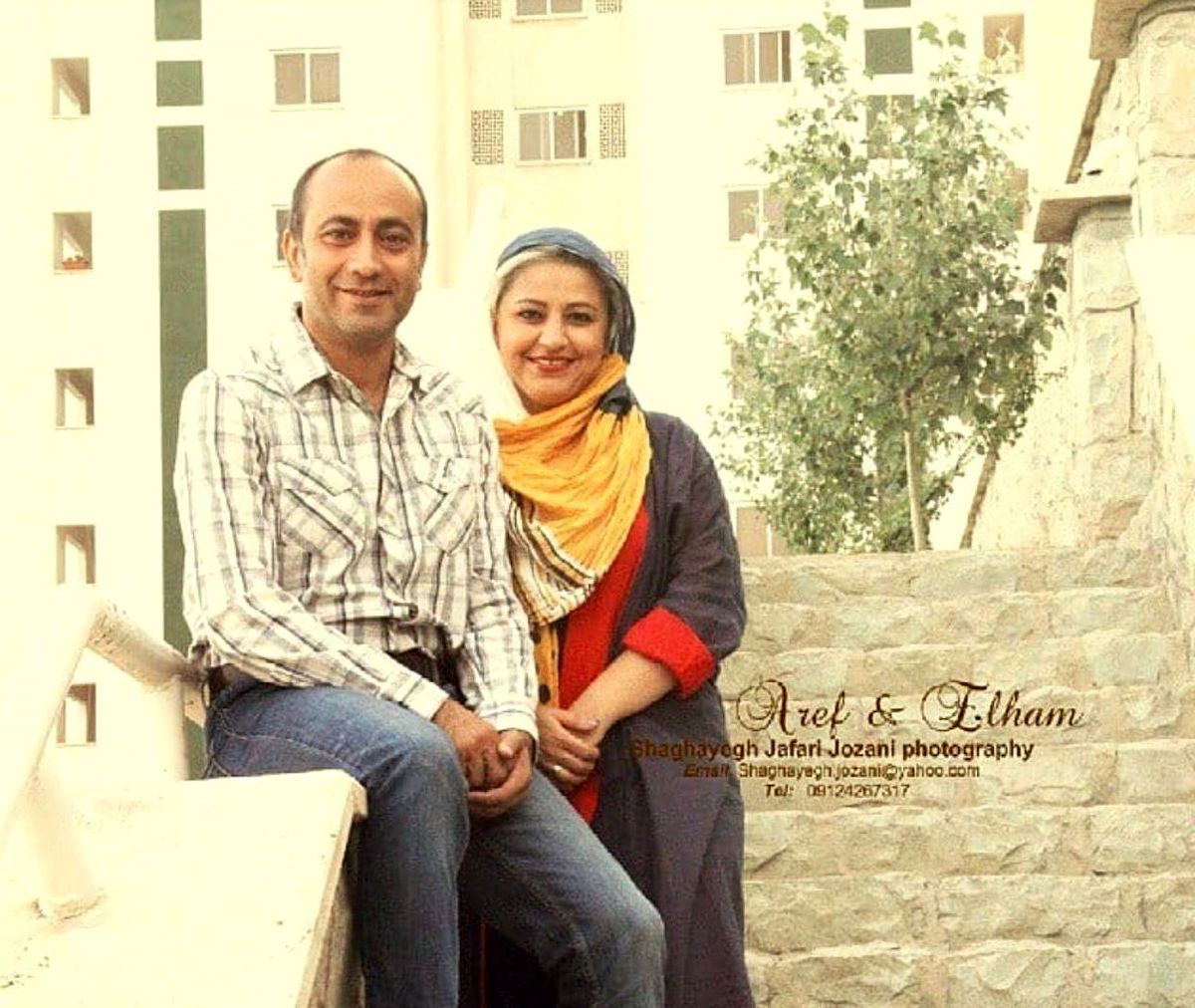 مرحوم عارف لرستانی و همسرش+عکس