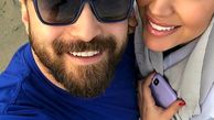 عکس بابک جهانبخش و همسرش در ساحل