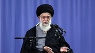 عیادت رهبر انقلاب از آیت‌الله طاهری خرم‌آبادی