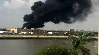 حریق در نزدیکی سفارت آمریکا در منطقه سبز بغداد