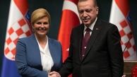 استقبال اردوغان از رییس جمهور کرواسی (+عکس)