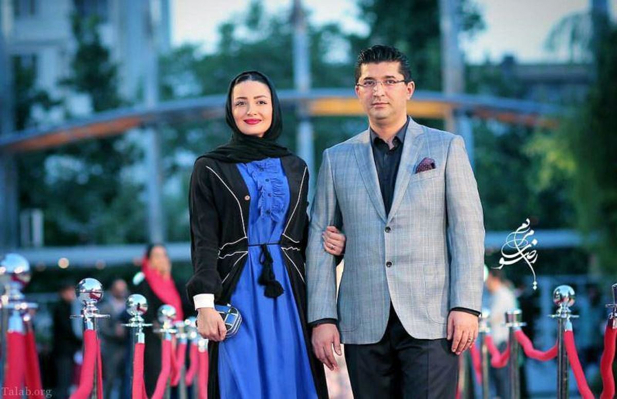 مانتو متفاوت و جالب شیلا خداداد در همراهی با همسرش+عکس