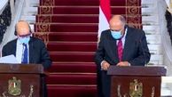 کنفرانس خبری  مشترک وزیر خارجه فرانسه با «سامح شکری» 