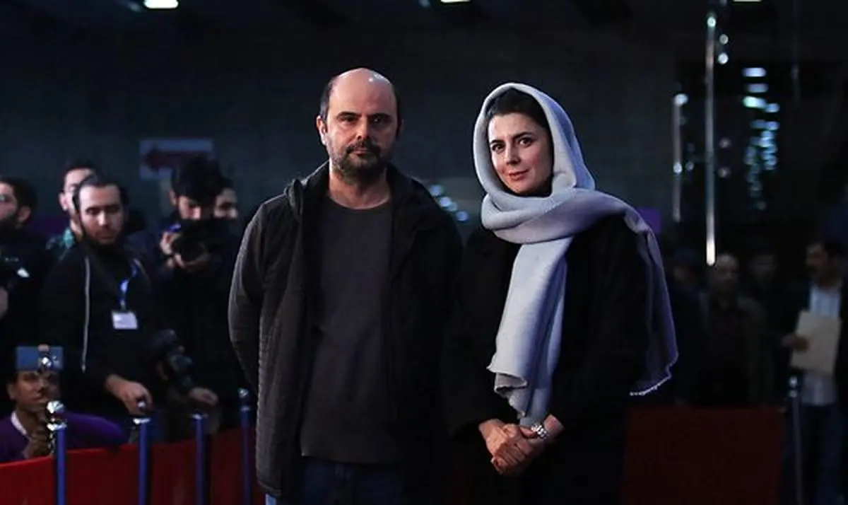  لیلا حاتمی کنار علی مصفا روی فرش قرمز 