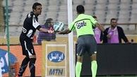 ورود فردوسی پور به بلوای پنالتی بازی استقلال و صبا
