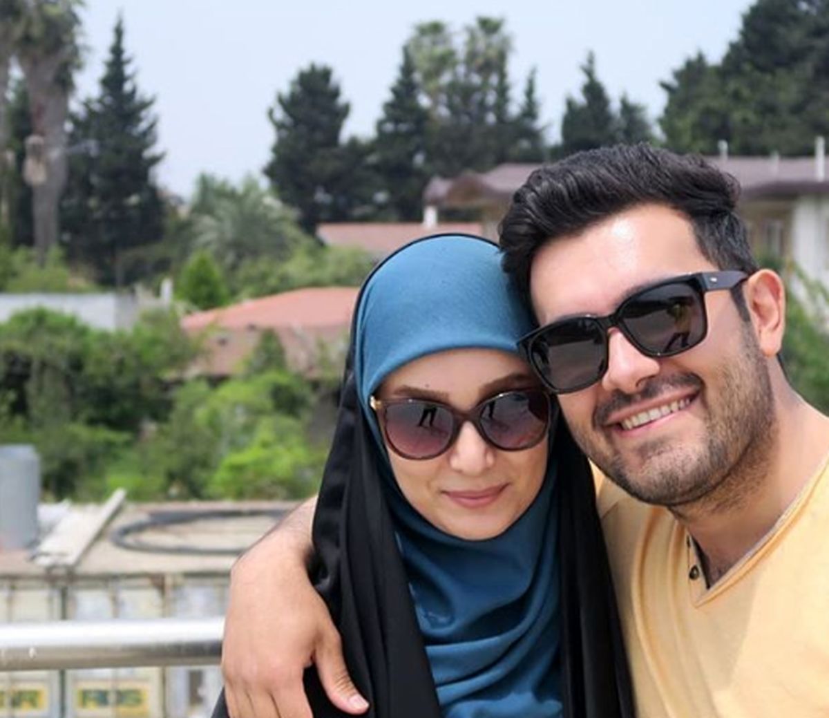 مژده خنجری با یار همیشه همراهش+عکس