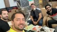 دورهمی بهرام رادان با دوستانش در یک هتل + عکس